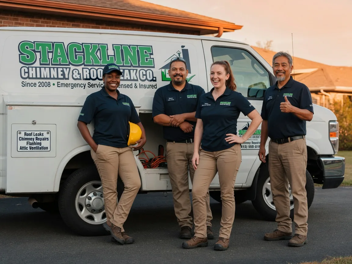Chimney flashing repair company in Huntsville, OH